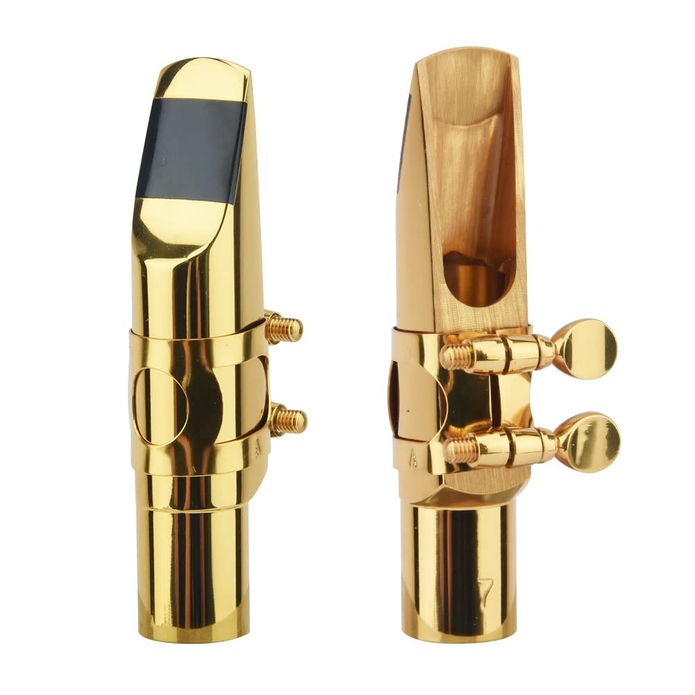 Eb Alto Saxophone Mouthpiece with Cap & Ligatures T743