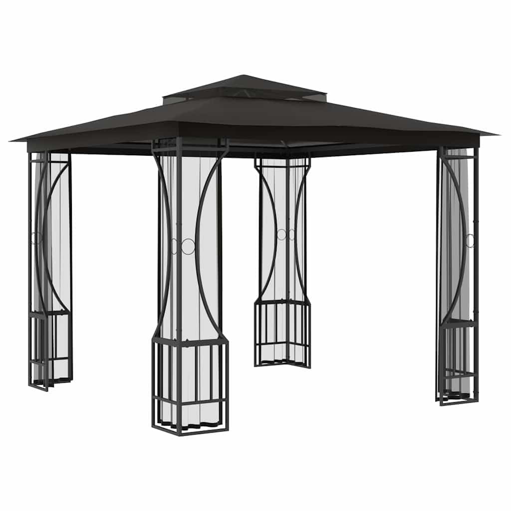 9.8'x9.8' Pop Up Outdoor Gazebo with Mosquito Netting B783