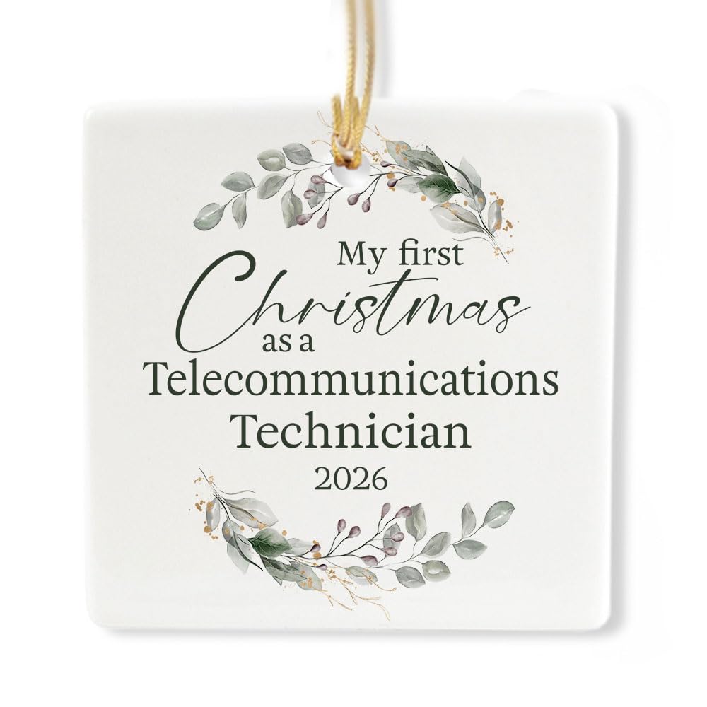 Ceramic 3-inch Square Ornament F95636