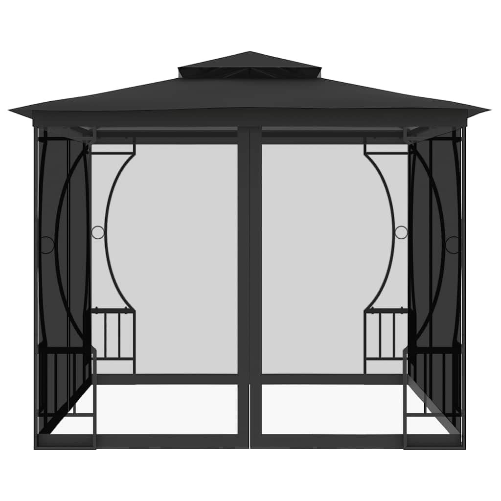 9.8'x9.8' Pop Up Outdoor Gazebo with Mosquito Netting B783