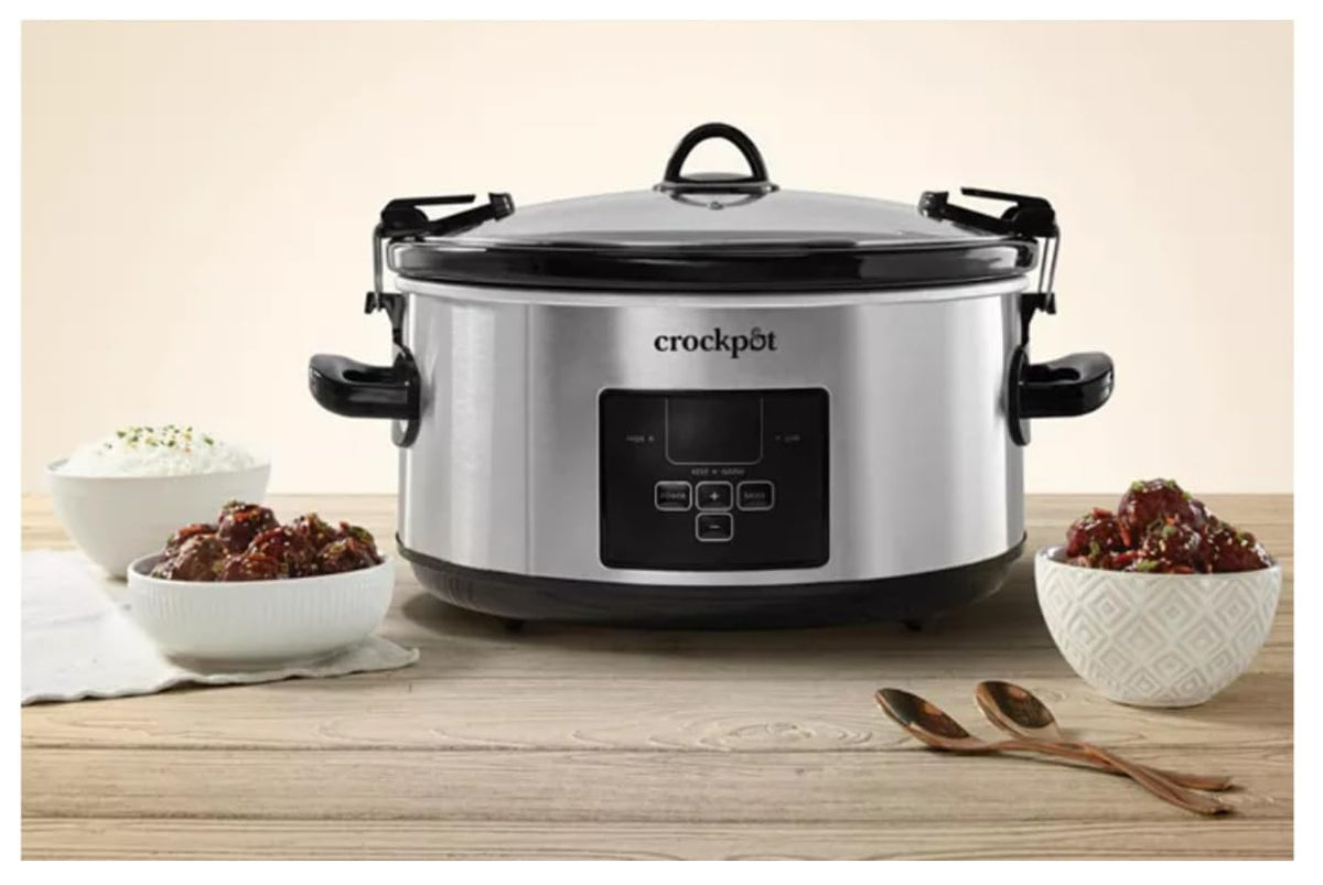 7-Quart Programmable Slow Cooker with Thermal Bag U72686