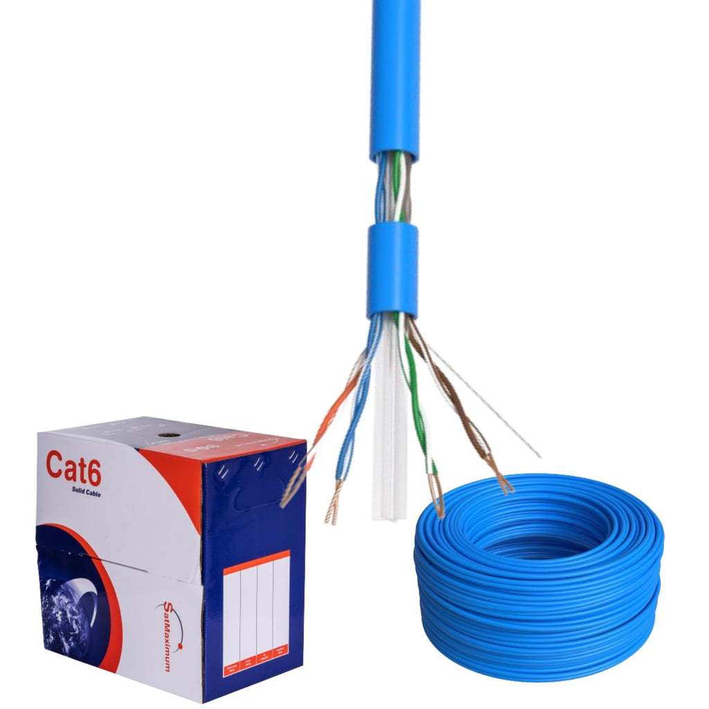 1000ft Plenum Cat6 Solid 23AWG Network Cable S53038
