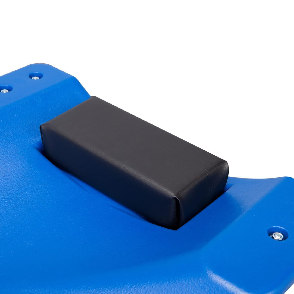 Blue Plastic Rolling Garage Creeper with Padded Headrest and 6 Casters A83000