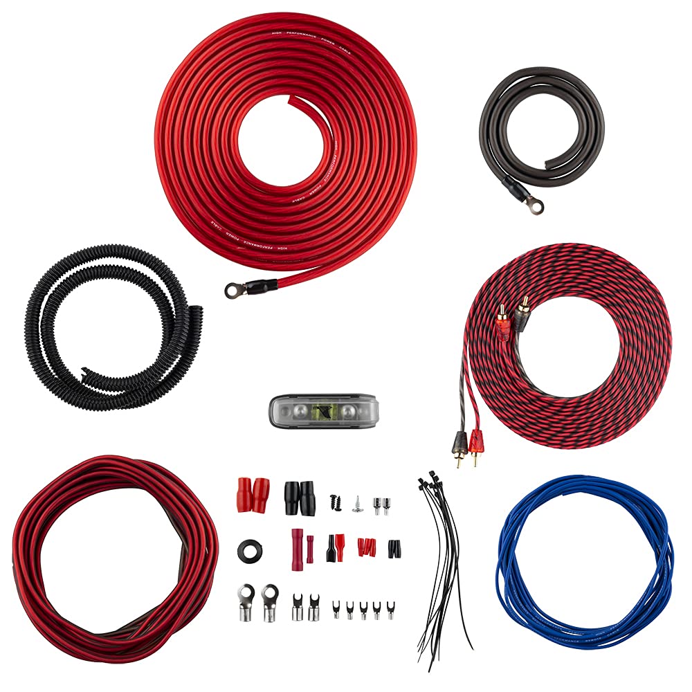 4 Gauge CCA Amplifier Installation Wiring Kit C8901