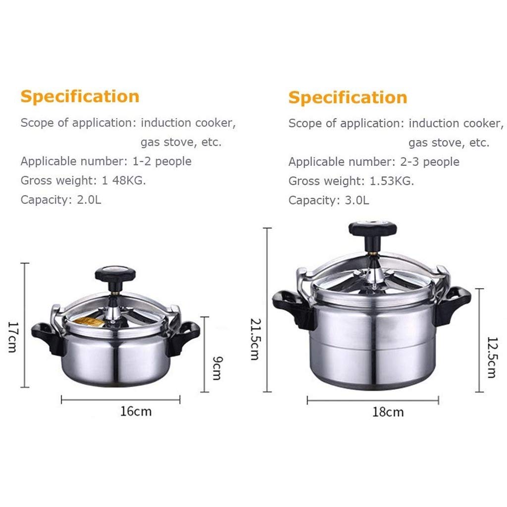 Aluminum Pressure Cooker Non-Stick 3L L99784