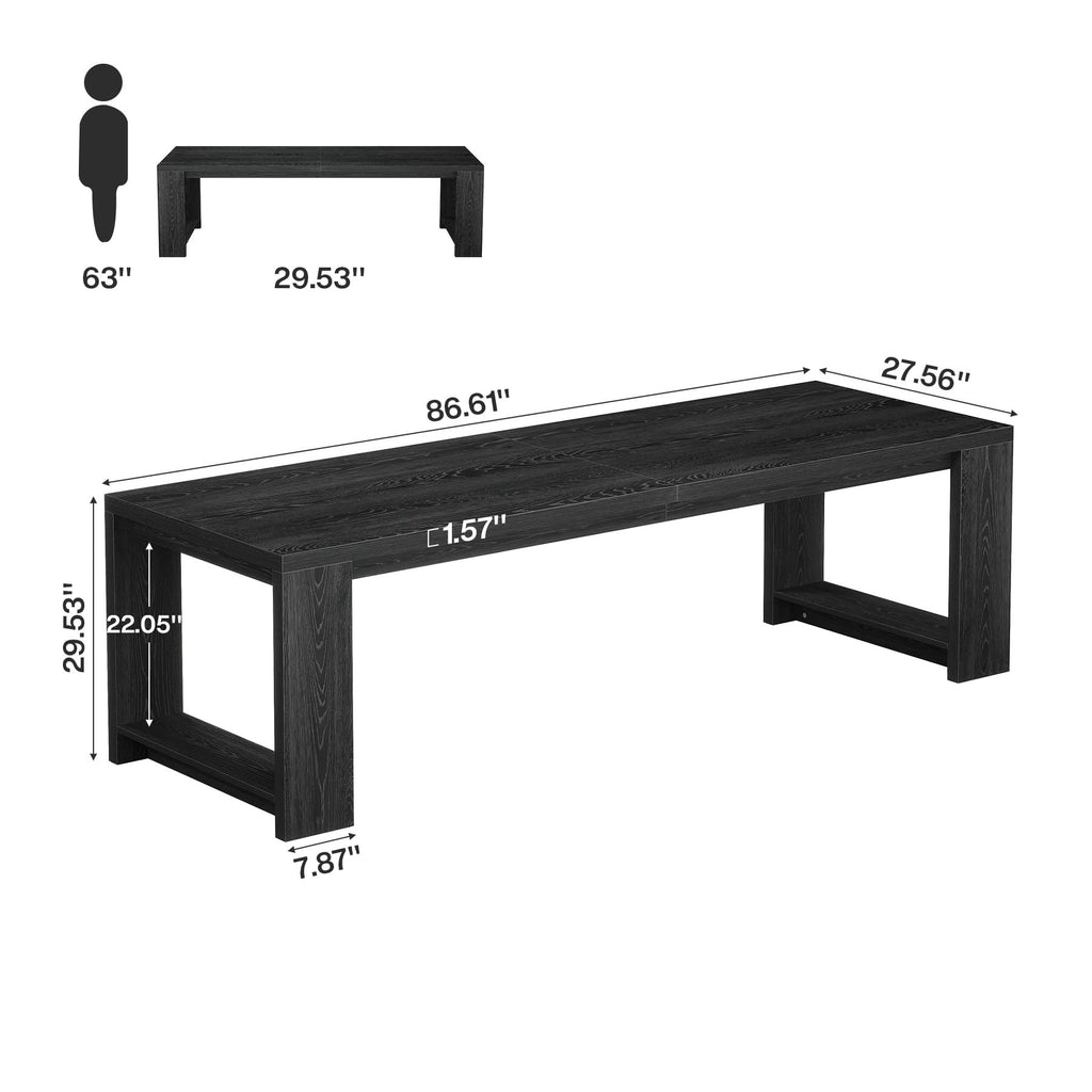 86.6-Inch Two Person Desk Y28156