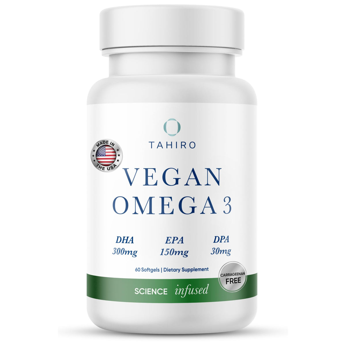 Vegan Omega-3 Softgels with DPA, DHA & EPA, 1000mg Y5904