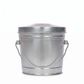 Galvanized Steel 6 Gallon Trash Can with Locking Lid T529