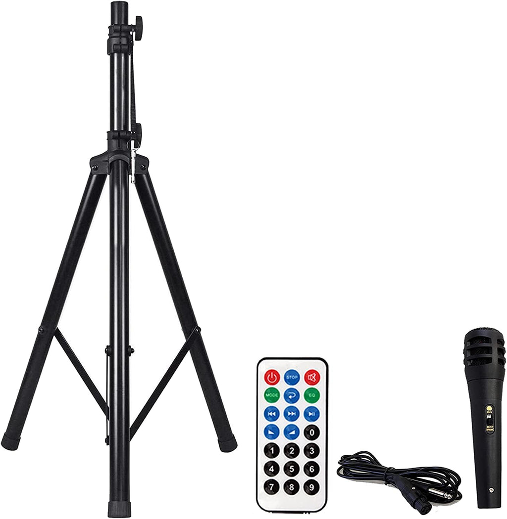 15" 2-Way Powered Bluetooth Karaoke Speaker with Speaker Stand T469
