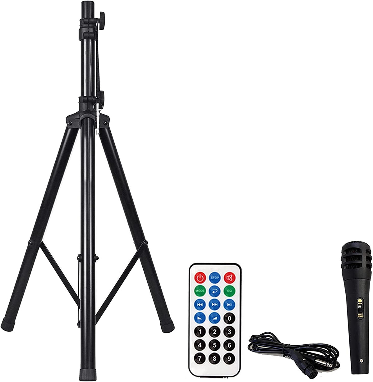 15" 2-Way Powered Bluetooth Karaoke Speaker with Speaker Stand T469