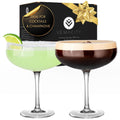Handblown Coupe Cocktail Glasses Set of 2 C979