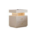3-Drawer LED Nightstand with Light F2136