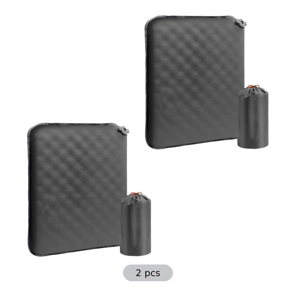 2 Pcs Inflatable Seat Cushion, 16.9 x 13 in Nylon TPU G827383