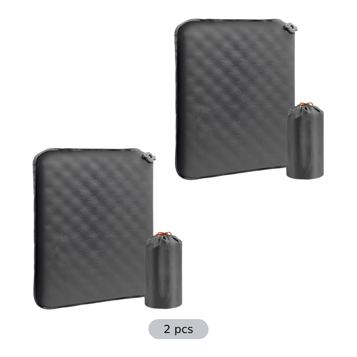 2 Pcs Inflatable Seat Cushion, 16.9 x 13 in Nylon TPU G827383
