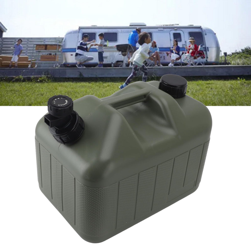 10L Green Camping Water Container with Faucet Q6891