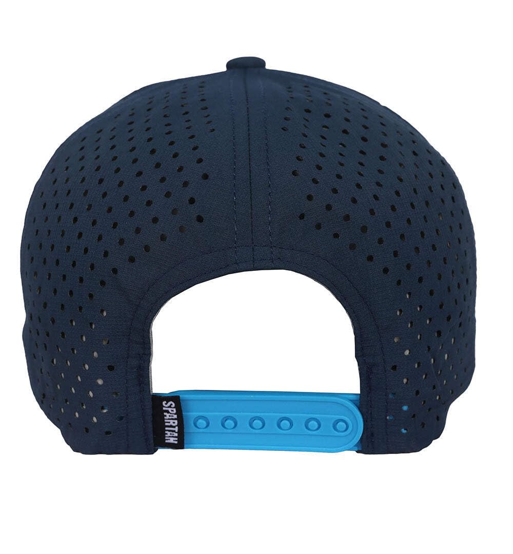 Navy Aqua Trucker Hat H4720