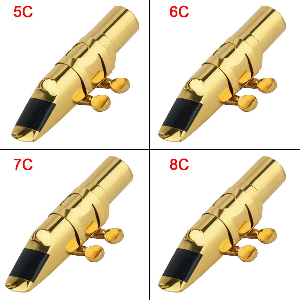 Eb Alto Saxophone Mouthpiece with Cap & Ligatures T743