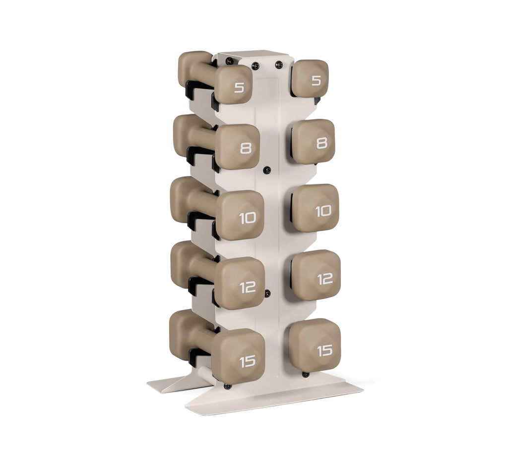 Neoprene Dumbbell Set with Storage Rack N200