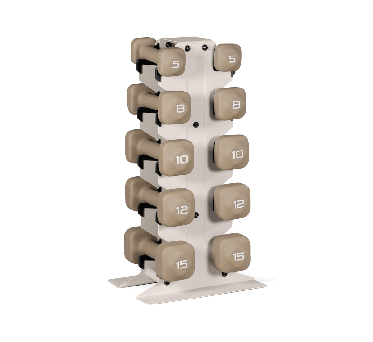 Neoprene Dumbbell Set with Storage Rack N200