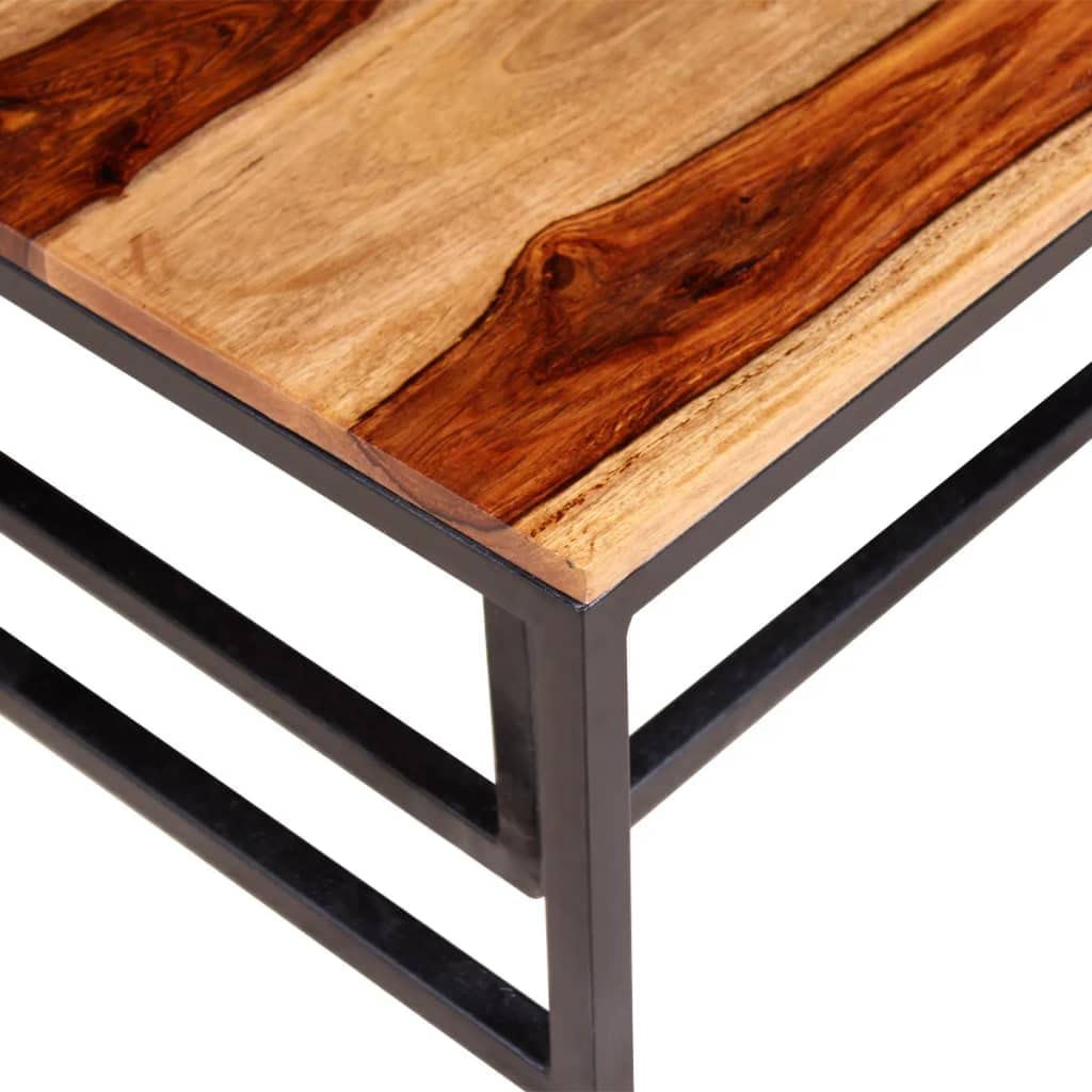 Two Piece Nesting Solid Sheesham Wood Coffee Table Set P62559