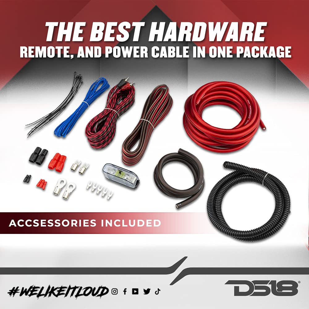 4 Gauge CCA Amplifier Installation Wiring Kit C8901