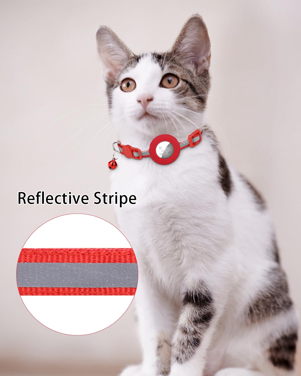 Personalized Cat Collar with Name Tag & Bell X990
