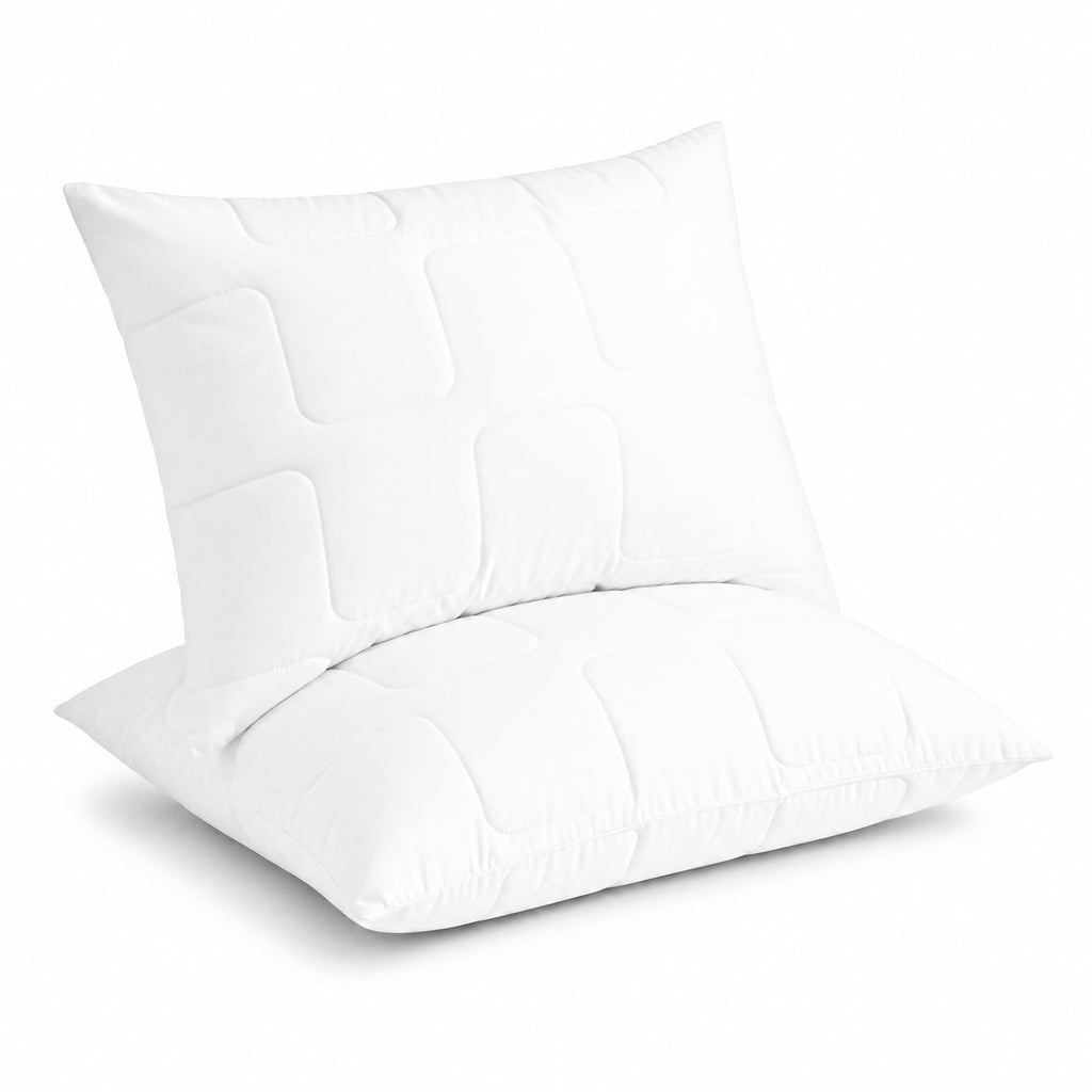 King Size White Cooling Down Alternative Pillows Set of 2 Z666