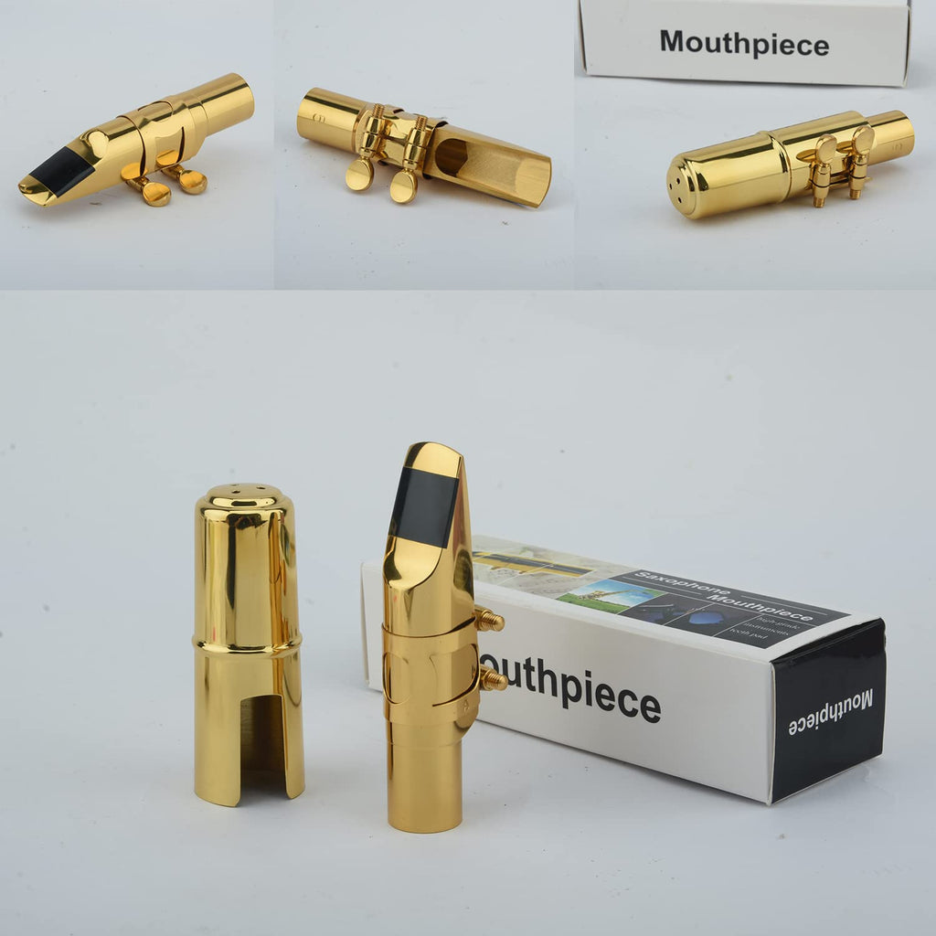 Eb Alto Saxophone Mouthpiece with Cap & Ligatures T743