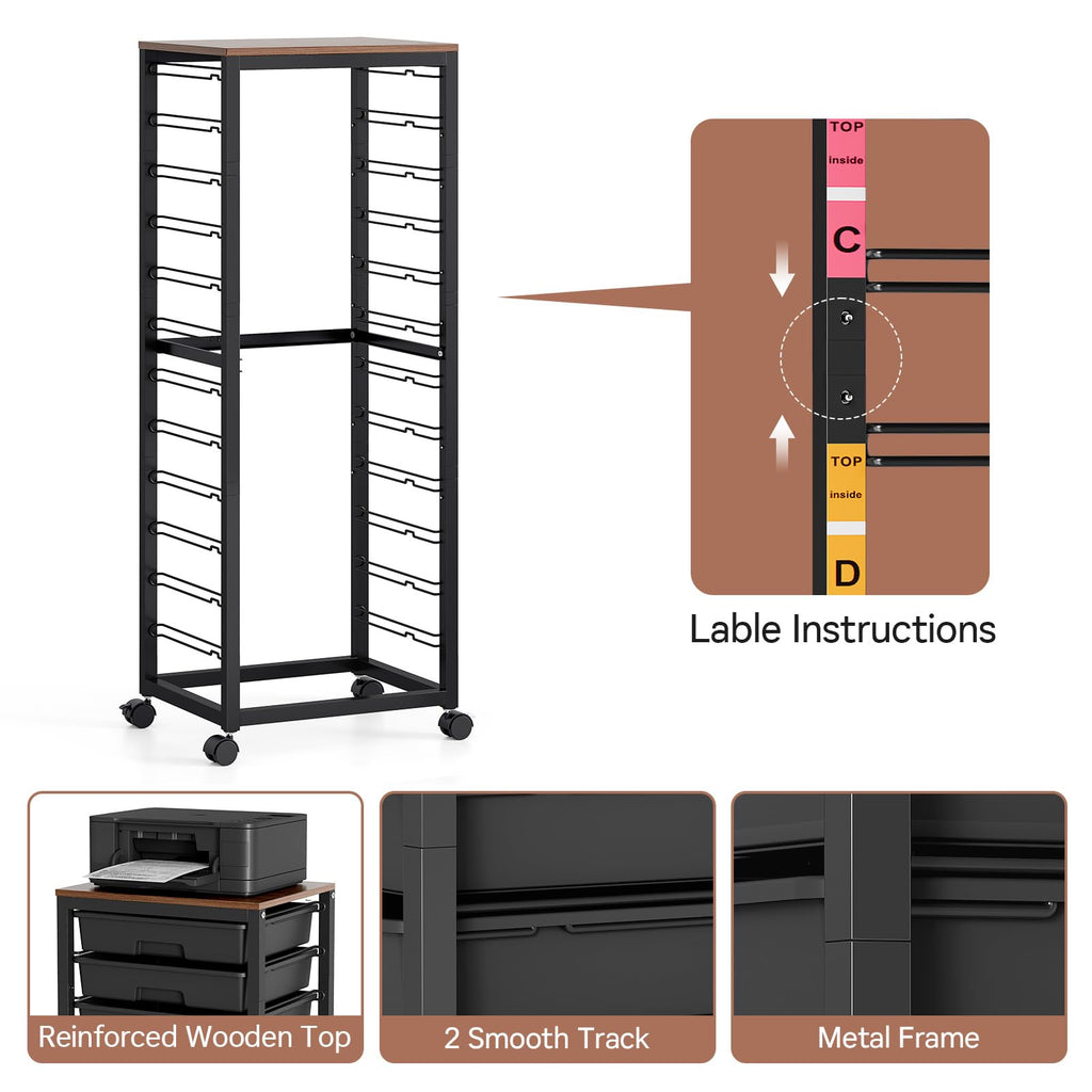 Rolling Cart with 12 Drawers V65856