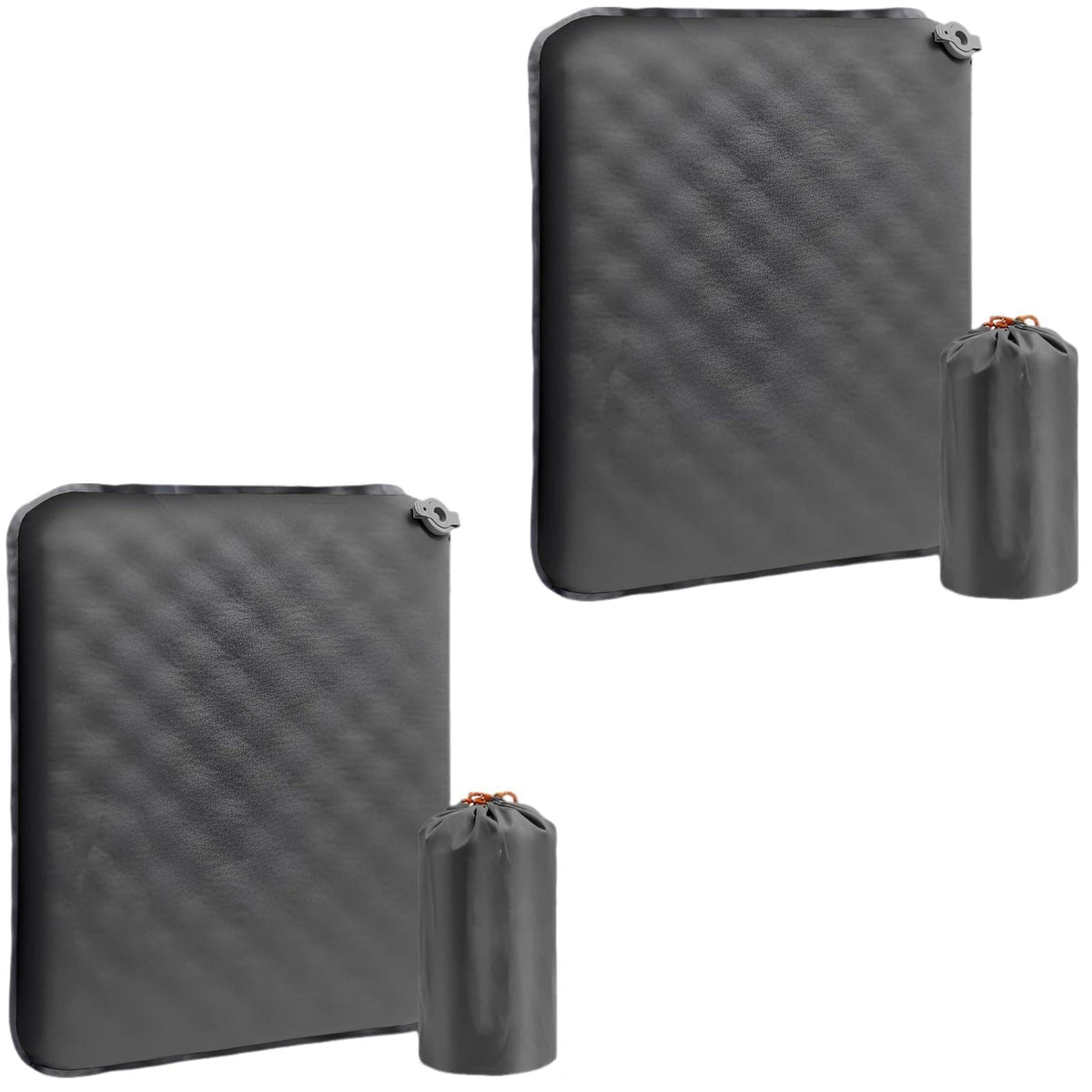 2 Pcs Inflatable Seat Cushion, 16.9 x 13 in Nylon TPU G827383