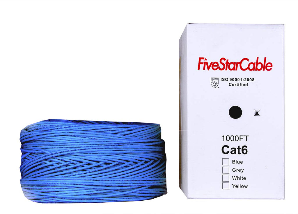 Blue Cat6 1000ft 23AWG UTP Ethernet Cable Z969