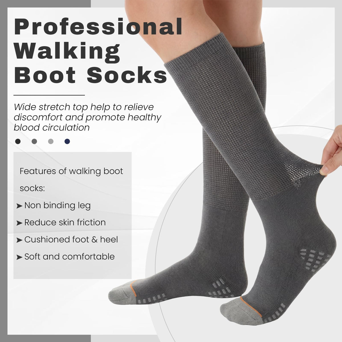 4 Pairs Walking Boot Socks P96895