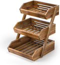 3-Tier Acacia Wood Fruit Basket I711