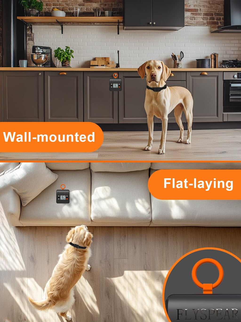 Wireless Rechargeable Indoor Pet Barrier with 6 Adjustable Range A42778