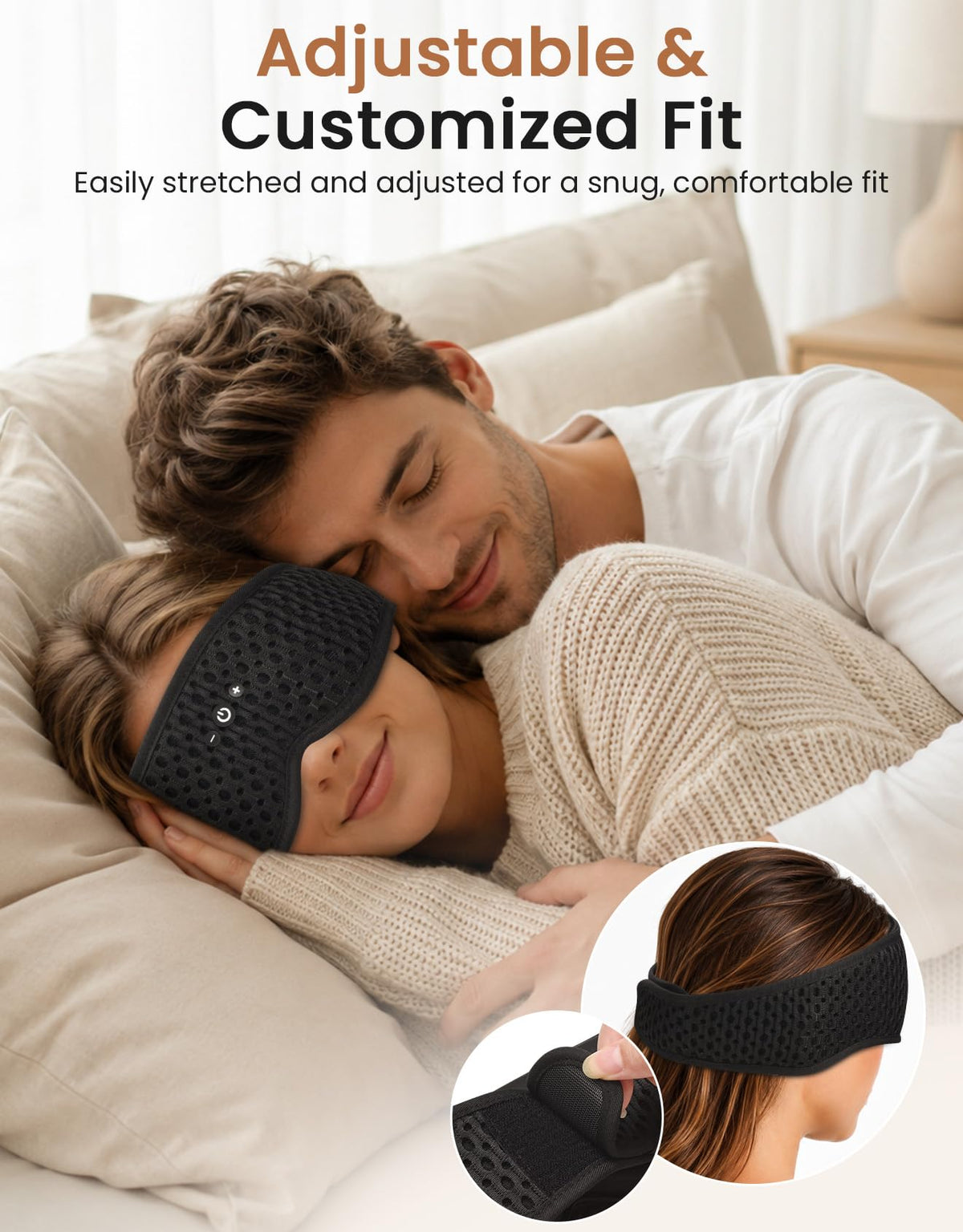 Bluetooth Sleep Mask with Adjustable Speakers N40364