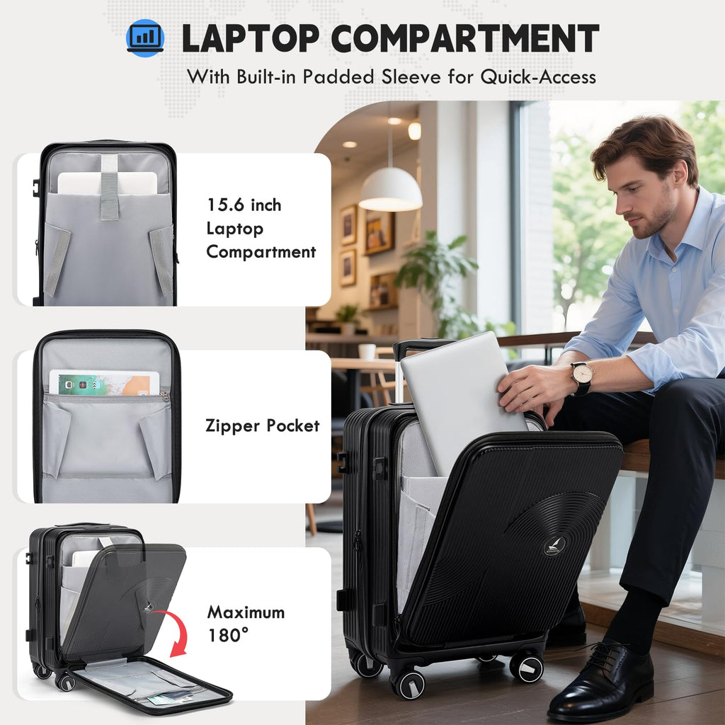 20 Inch Expandable Carry on Luggage X510