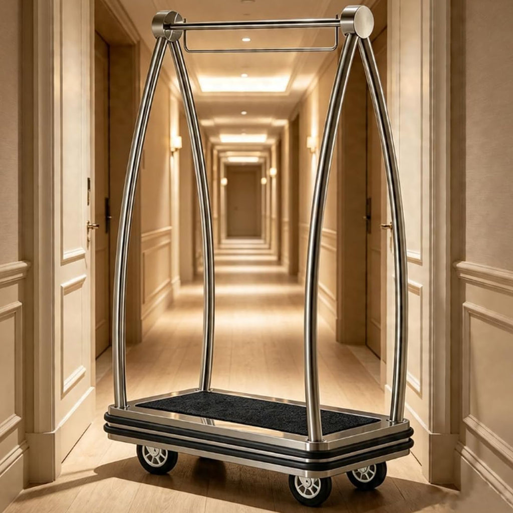 Heavy Duty Luggage Cart with Stainless Steel Frame R1473