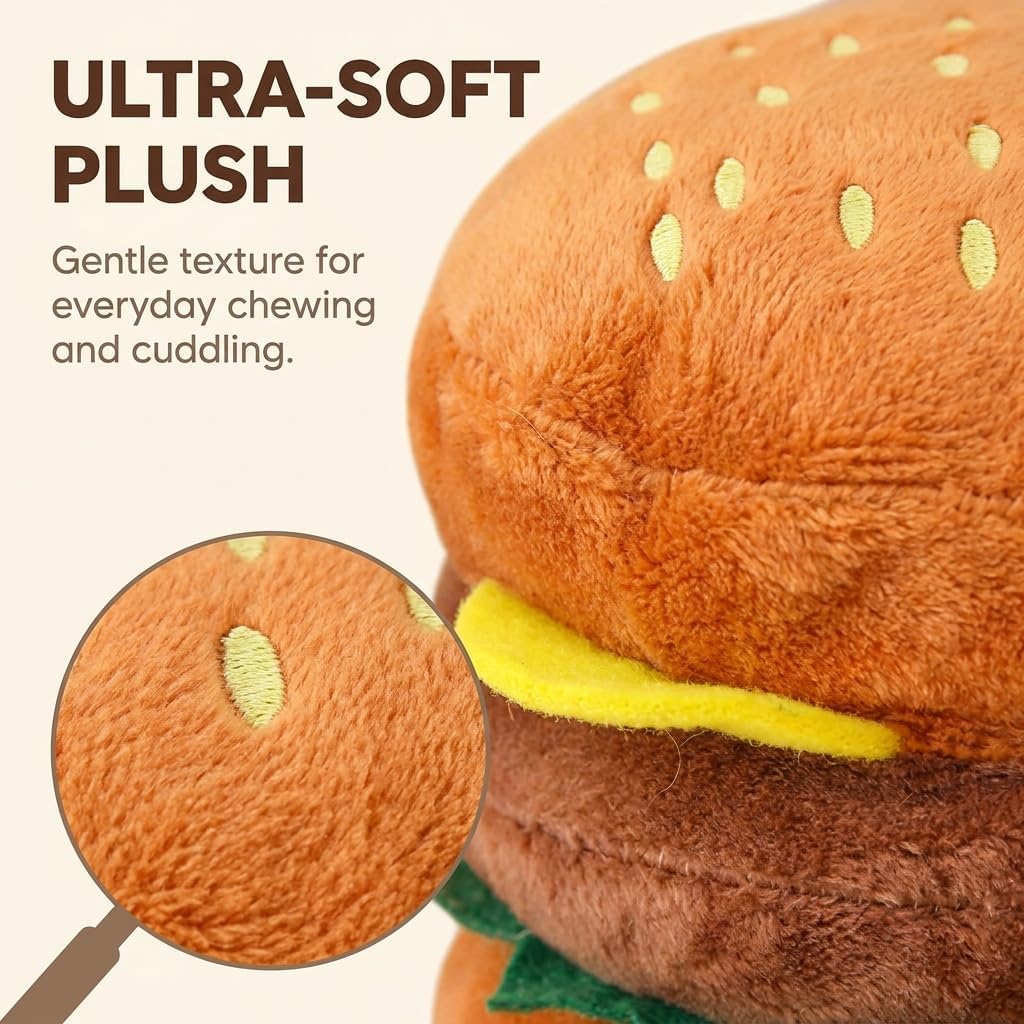 Hamburger Shape Dog Squeaky Toy C649