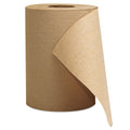 Brown 1-Ply Hardwound Roll Towels 8-Inch x 300 ft 12 Rolls O33964