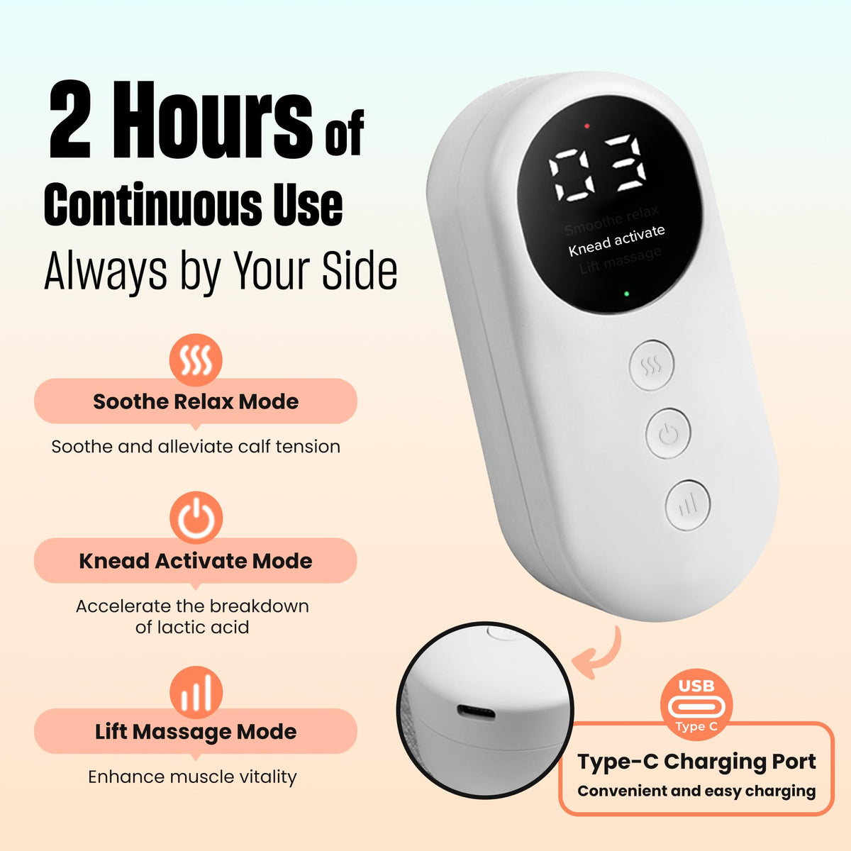 Light Gray Leg Massager with Heat and Compression Z758