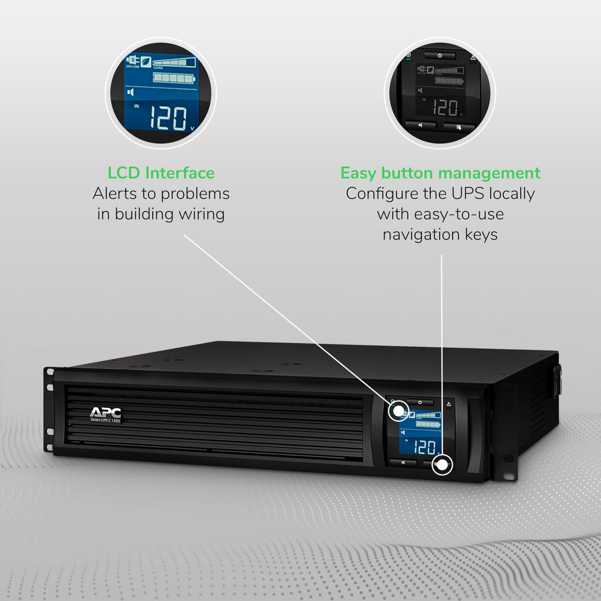1500VA/900W Rackmount Line Interactive UPS G26220