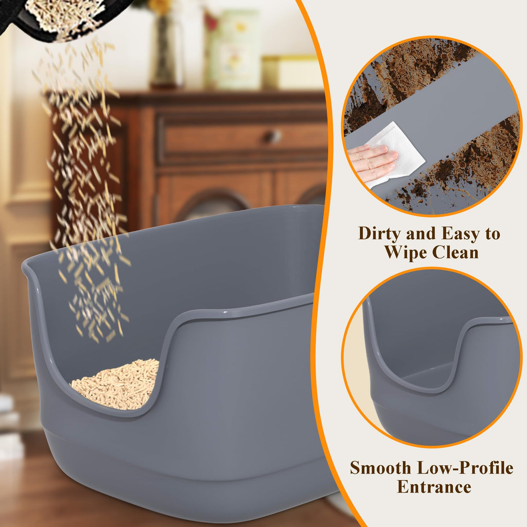 Large High Sided Anti-Splashing Cat Litter Box G182