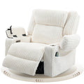 Power Swivel Rocker Recliner with Adjustable Headrest D90082