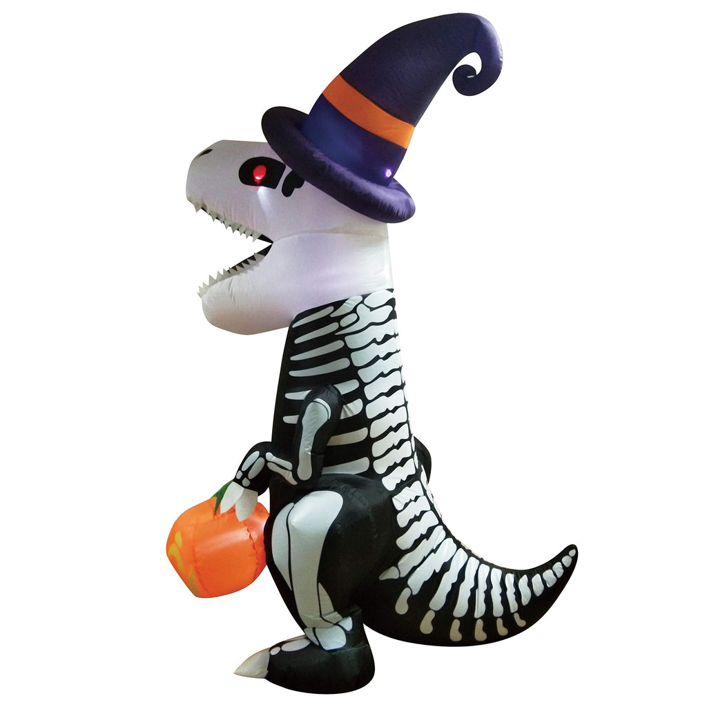 8 FT Inflatable Skeleton Dinosaur with Built-in LEDs P1592