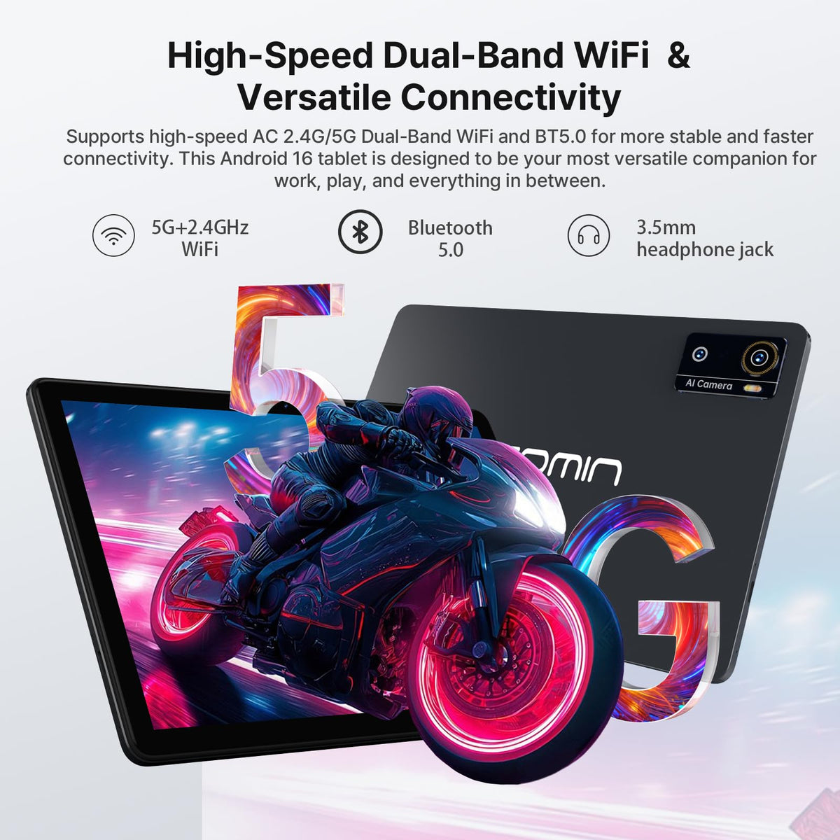 10 Inch Octa-Core Tablet with Keyboard Case Mouse Stylus Q3216