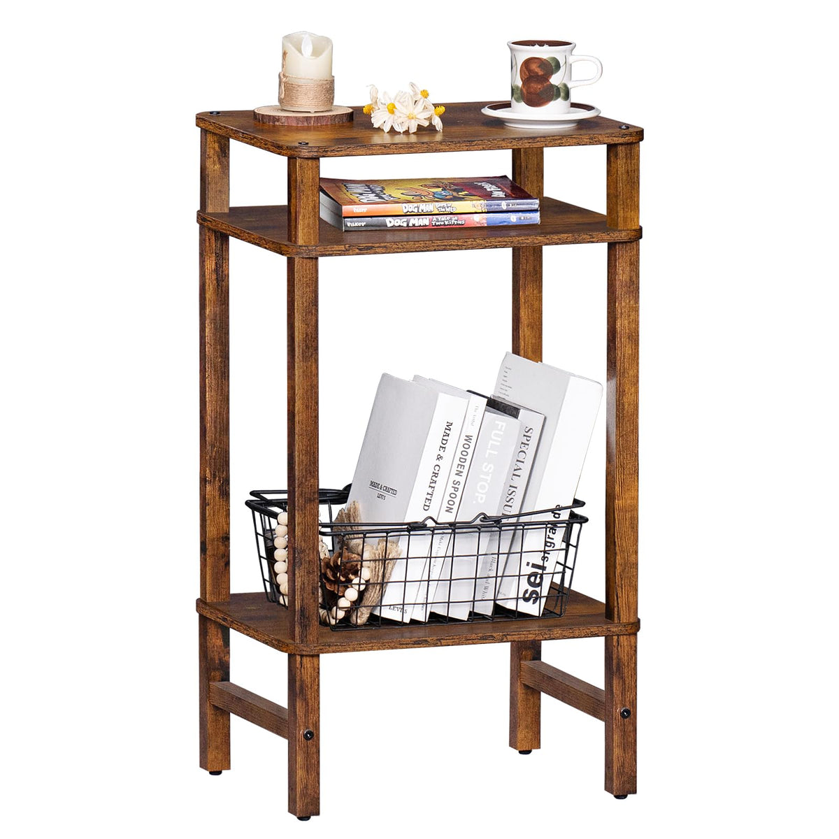 Brown Industrial End Tables E41581