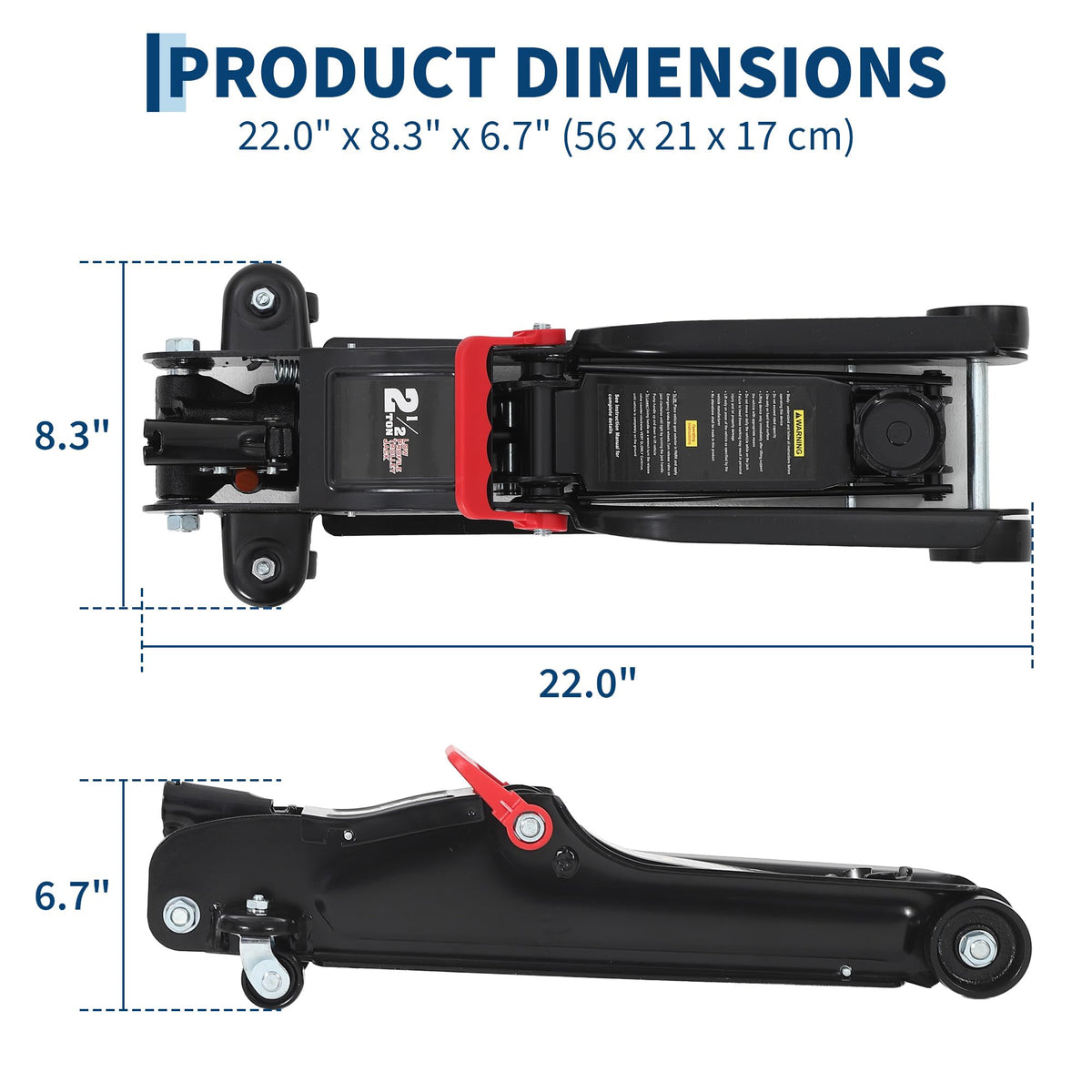 2.5 Ton Low Profile Steel Floor Jack R25508