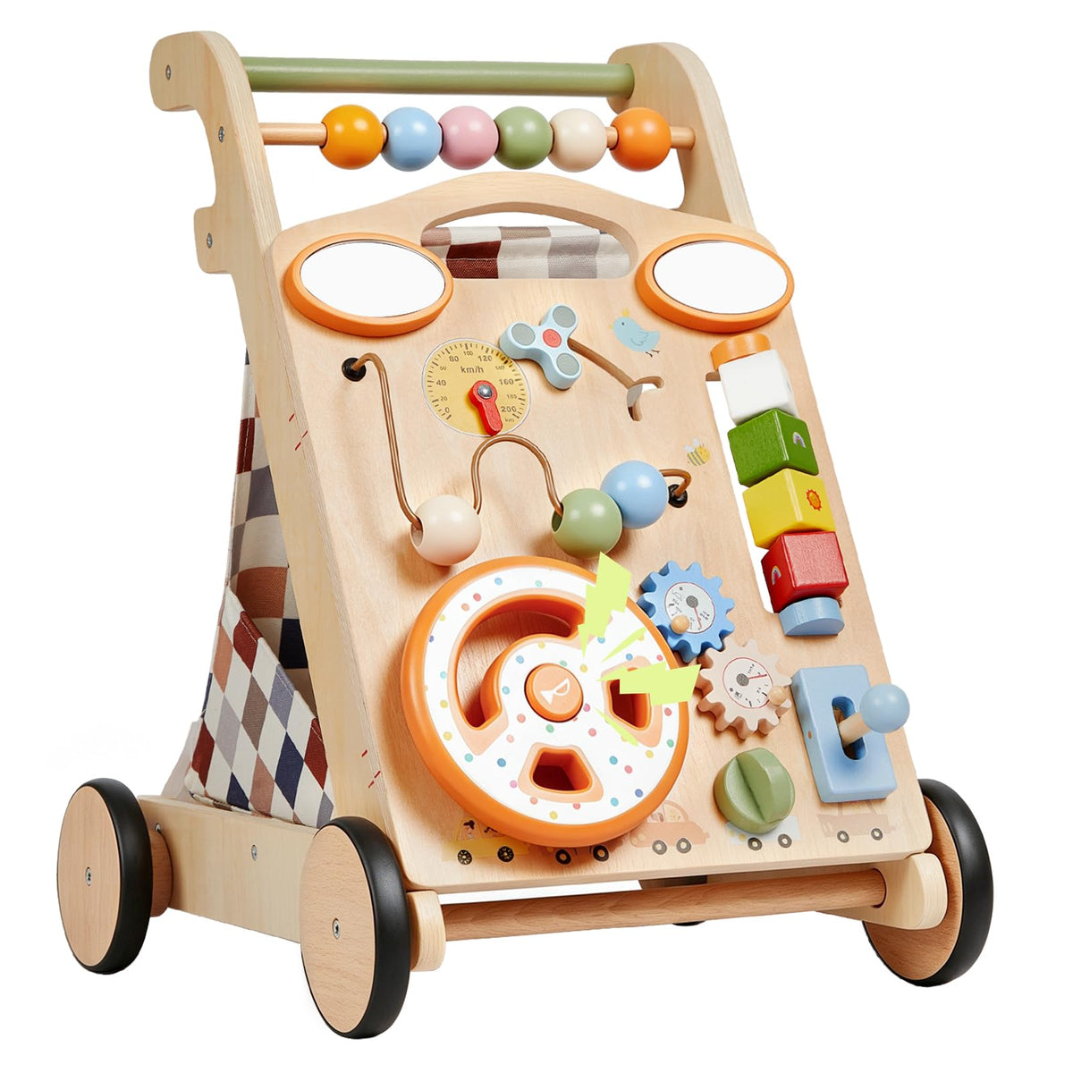 Wooden Baby Walker with Wheels N463396