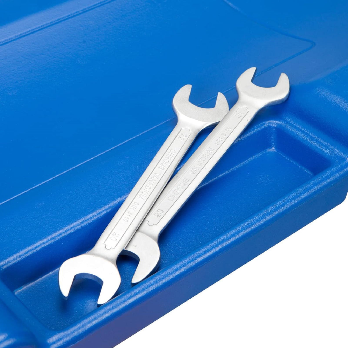 Blue Plastic Rolling Garage Creeper with Padded Headrest and 6 Casters A83000
