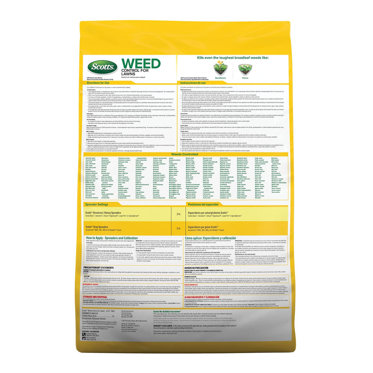 Weed Control for Lawns 14 lbs C336
